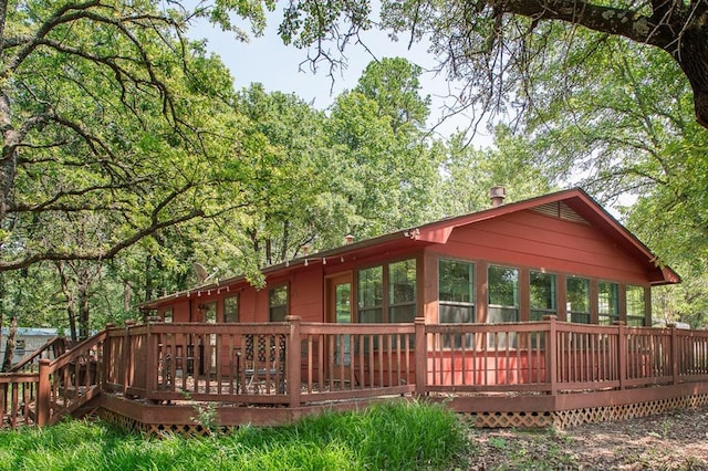 143 Robinson Ln, Ardmore, OK 73401 - back of house with a deck