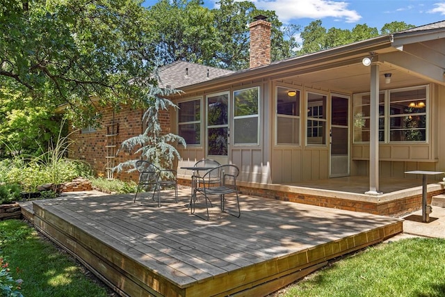 1112 E 11th St, Edmond, OK 73034 - view of deck
