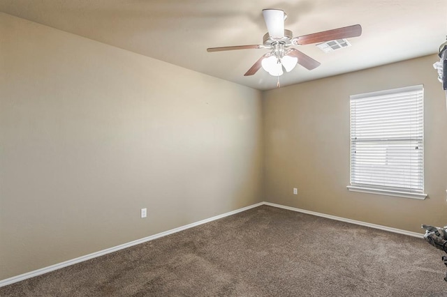 5008 Caleb St, Oklahoma City, OK 73179 - unfurnished room with carpet floors, ceiling fan, and baseboards