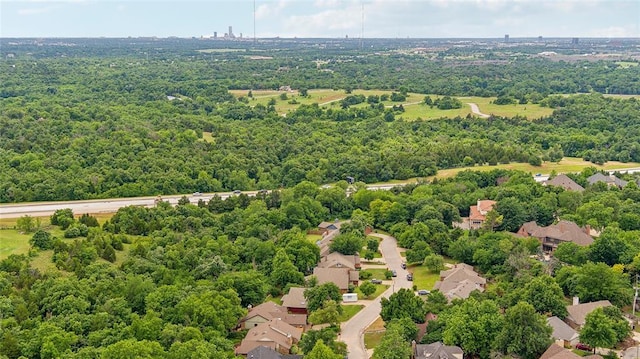 13220 Shady Tree Pl, Edmond, OK 73013 - aerial view of residential area with a forest