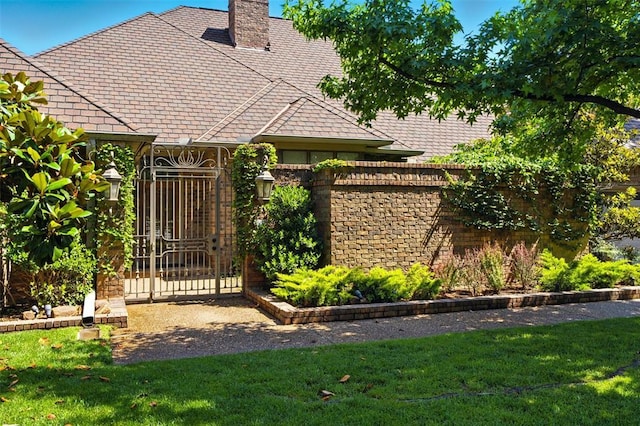 1409 Glenbrook Ter, Nichols Hills, OK 73116 - view of gate