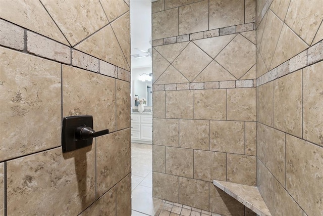 4932 Mahogany Dr, Edmond, OK 73025 - bathroom view of a tile shower