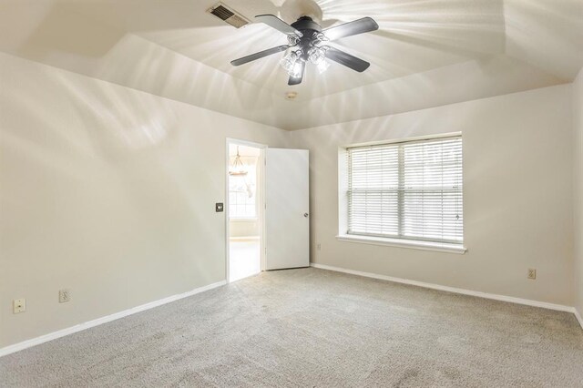 3305 Outpost Cir, Norman, OK 73072 - carpeted spare room with baseboards and ceiling fan