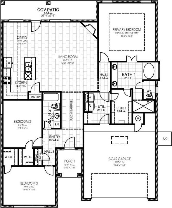 1000 Redwood Creek Dr, Yukon, OK 73099 - property floor plan
