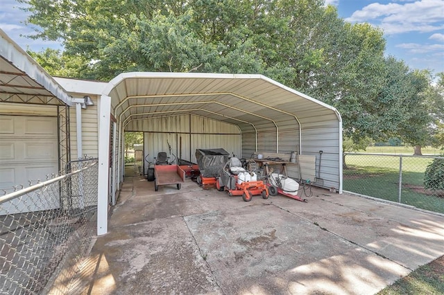 409 S Mcdonald St, Dill City, OK 73641 - view of car parking featuring a detached carport