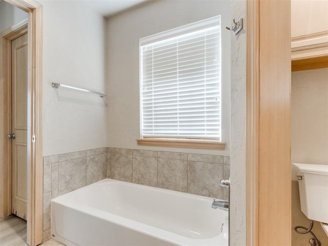 1312 Every Dr, Edmond, OK 73034 - full bathroom featuring a garden tub and toilet
