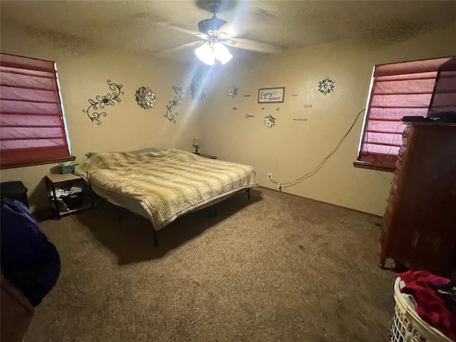 139 Sheridan Pl, Chickasha, OK 73018 - bedroom featuring carpet floors and ceiling fan