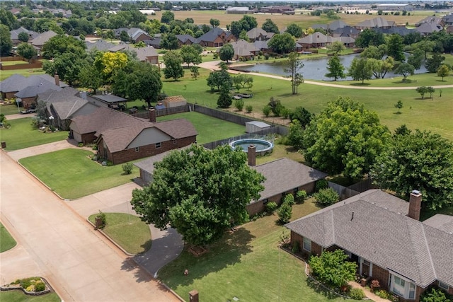 1205 Francis Ln, Kingfisher, OK 73750 - aerial view of residential area featuring a nearby body of water