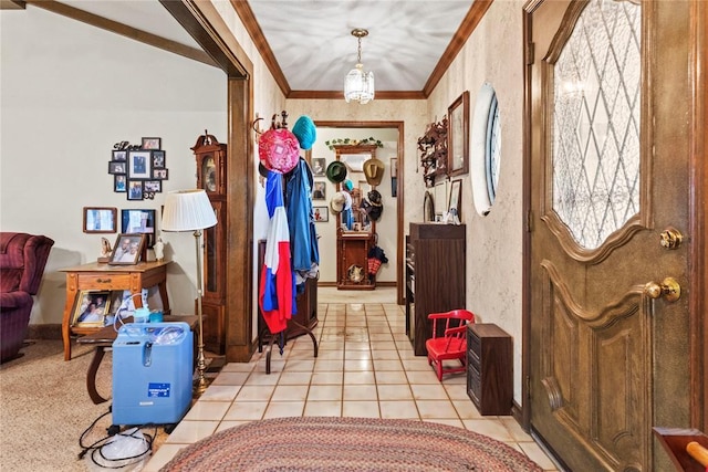 1205 Francis Ln, Kingfisher, OK 73750 - entrance foyer with baseboards and crown molding