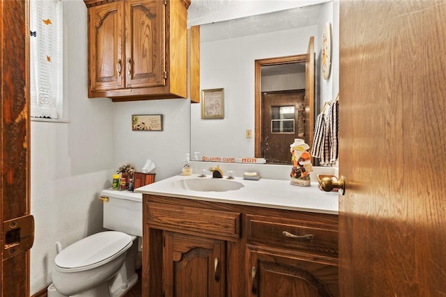 1205 Francis Ln, Kingfisher, OK 73750 - half bathroom featuring vanity and toilet