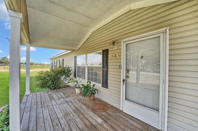 1318 N Cook St, Cordell, OK 73632 - deck featuring a yard