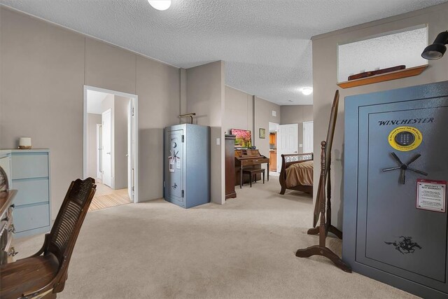 1318 N Cook St, Cordell, OK 73632 - interior space with light carpet and a textured ceiling