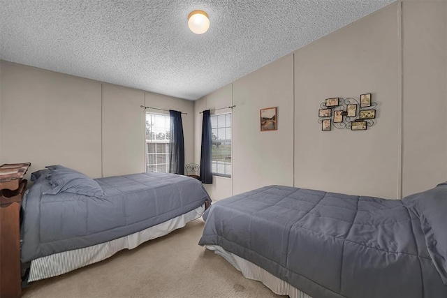 1318 N Cook St, Cordell, OK 73632 - bedroom with a textured ceiling and carpet floors