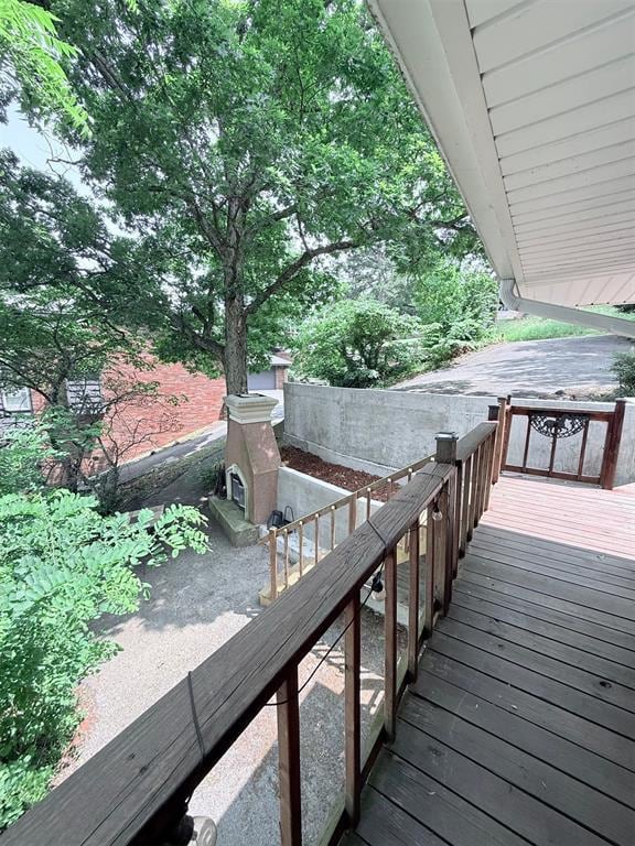 926 Park Cove Ln, Eucha, OK 74342 - view of wooden deck
