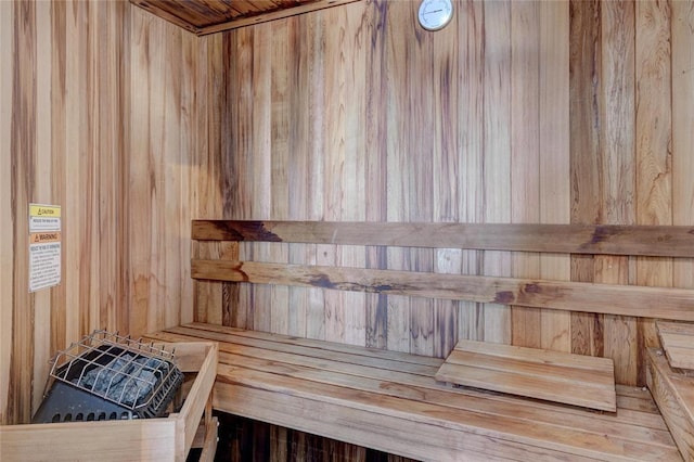926 Park Cove Ln, Eucha, OK 74342 - relaxing sauna featuring wooden walls