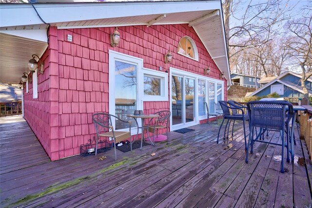 926 Park Cove Ln, Eucha, OK 74342 - deck with outdoor dining area