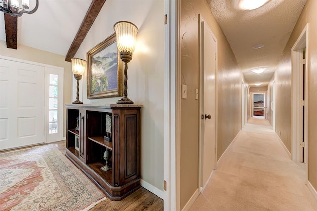 1736 Bryant Cir, Norman, OK 73026 - entryway with baseboards and beam ceiling