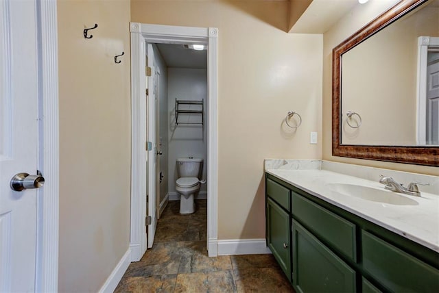 846 Two Forty Pl, Oklahoma City, OK 73139 - bathroom featuring vanity and stone finish flooring