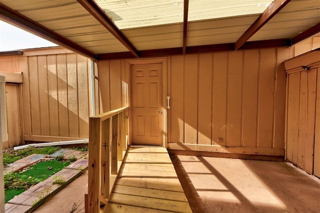 846 Two Forty Pl, Oklahoma City, OK 73139 - doorway to property with board and batten siding