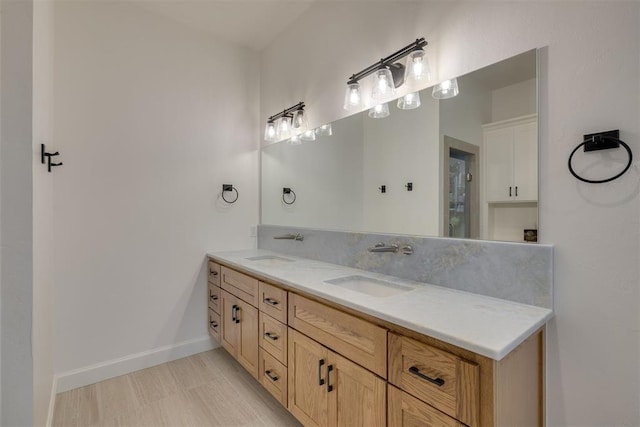 6524 NE 96th Cir, Oklahoma City, OK 73151 - full bath with double vanity and baseboards