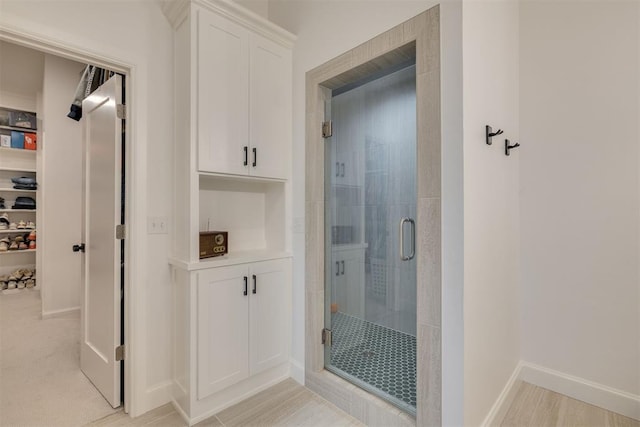 6524 NE 96th Cir, Oklahoma City, OK 73151 - bathroom with a stall shower and a closet