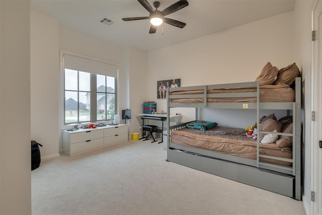 6524 NE 96th Cir, Oklahoma City, OK 73151 - bedroom featuring carpet floors and ceiling fan