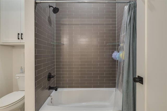 6524 NE 96th Cir, Oklahoma City, OK 73151 - full bathroom featuring shower / bath combination with curtain and toilet