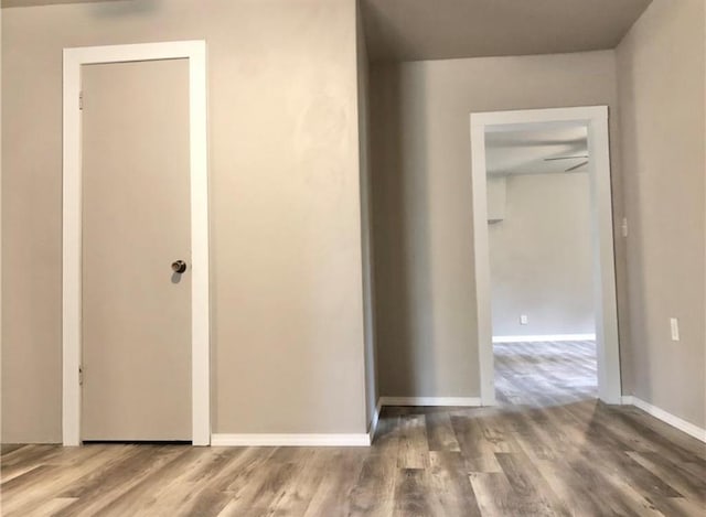 16204 Gaddy Rd, Shawnee, OK 74801 - corridor with wood finished floors and baseboards