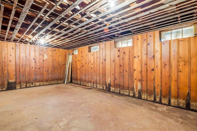 816 W Padon St, Blackwell, OK 74631 - below grade area with wood walls