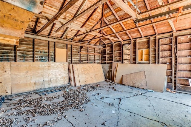 816 W Padon St, Blackwell, OK 74631 - misc room with lofted ceiling