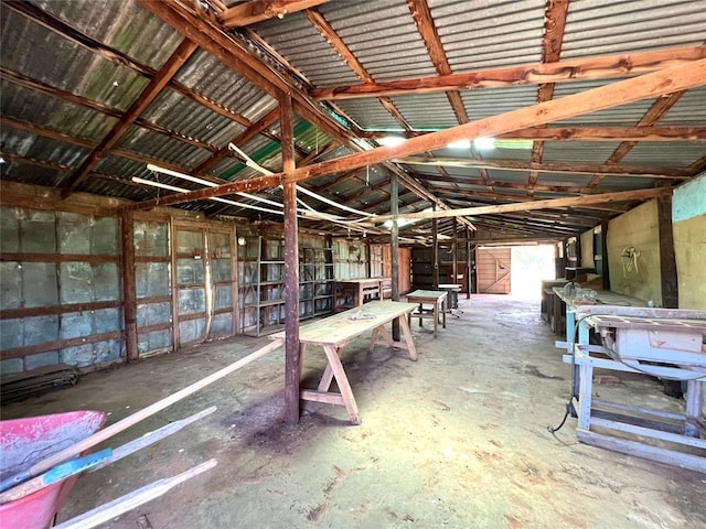 416 E Quail Rd, Chickasha, OK 73018 - misc room with lofted ceiling