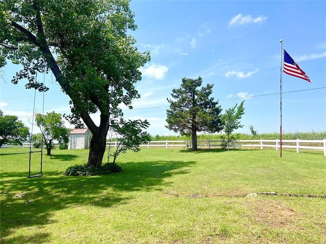 416 E Quail Rd, Chickasha, OK 73018 - view of yard