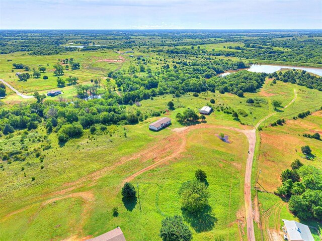 19108 Finn Ridge Rd, Purcell, OK 73080 - aerial view of a large body of water