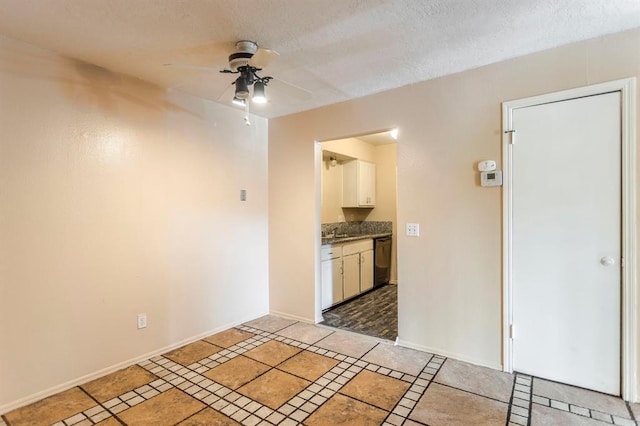 2604 N Ann Arbor Ave Unit 224, Oklahoma City, OK 73127 - empty room featuring ceiling fan and light tile patterned floors