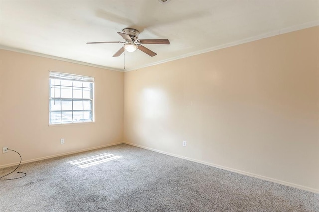 2604 N Ann Arbor Ave Unit 224, Oklahoma City, OK 73127 - carpeted empty room with ceiling fan and ornamental molding