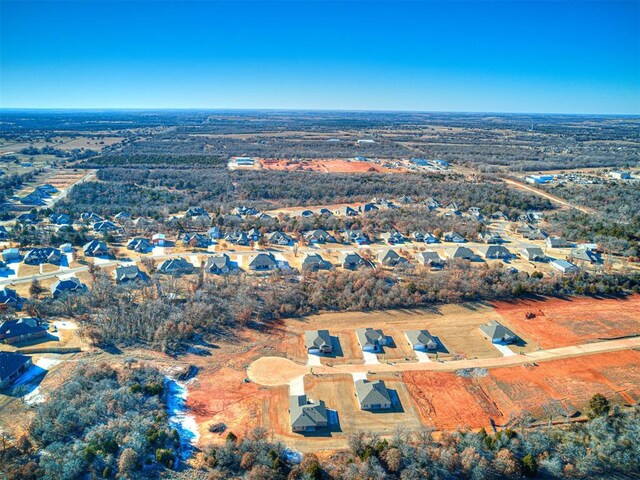 813 Stella Trl, Guthrie, OK 73044 - aerial overview of property's location with nearby suburban area
