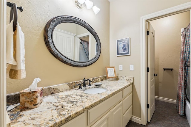 3201 Pinehurst Dr, Norman, OK 73072 - bathroom with vanity and tile patterned floors