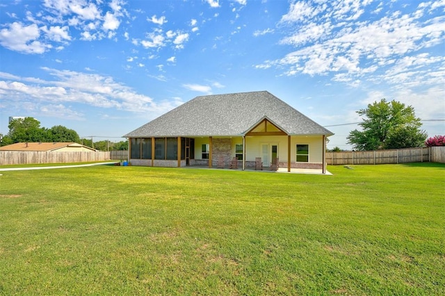 612 E Coffee Creek Rd, Edmond, OK 73034 - back of house with a sunroom and a patio area