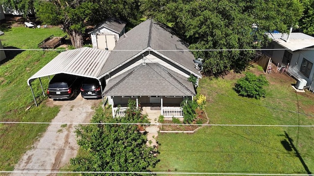 305 N Reimer St, Corn, OK 73024 - view from above of property
