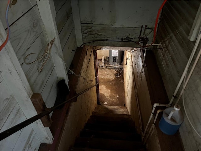 305 N Reimer St, Corn, OK 73024 - stairs featuring water heater