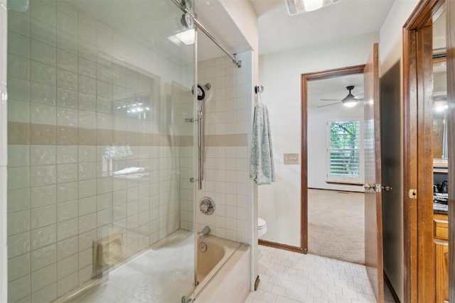 4113 Old Farm Rd, Oklahoma City, OK 73120 - bathroom with tile patterned flooring and shower / bathtub combination