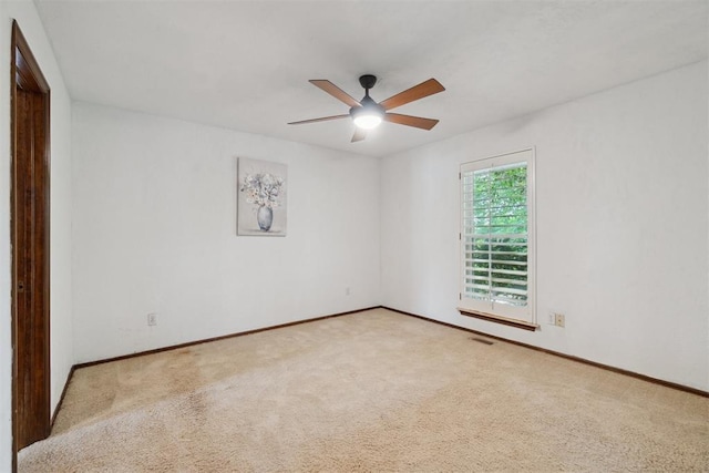 4113 Old Farm Rd, Oklahoma City, OK 73120 - carpeted empty room with ceiling fan and baseboards