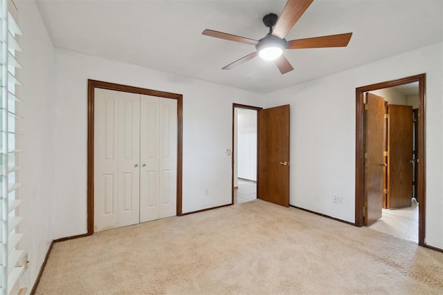 4113 Old Farm Rd, Oklahoma City, OK 73120 - unfurnished bedroom featuring carpet floors, a closet, and ceiling fan