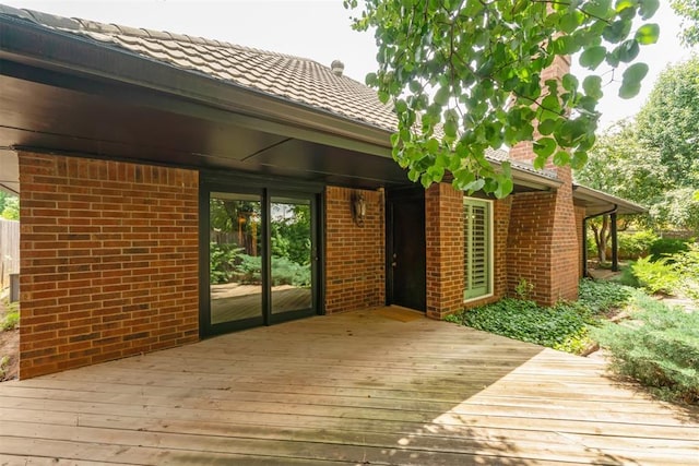 4113 Old Farm Rd, Oklahoma City, OK 73120 - view of wooden terrace