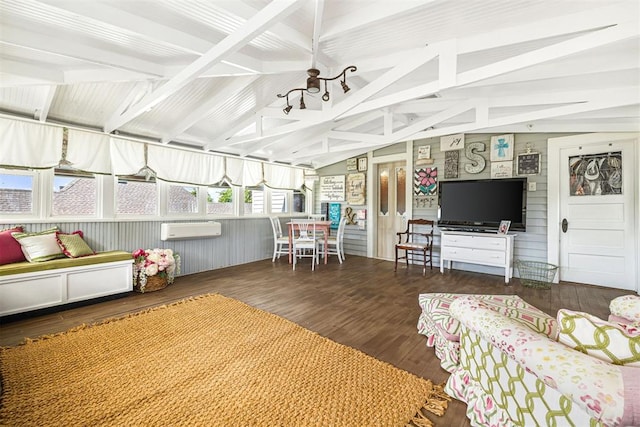 516 S Macomb Ave, El Reno, OK 73036 - sunroom / solarium featuring a chandelier and an AC wall unit