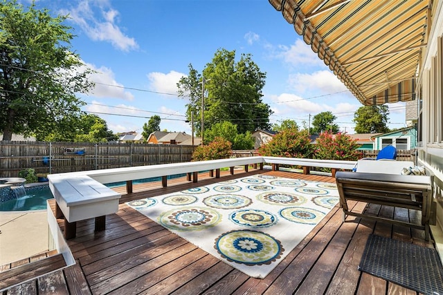 516 S Macomb Ave, El Reno, OK 73036 - deck featuring a fenced backyard