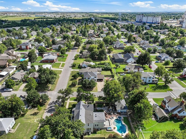 516 S Macomb Ave, El Reno, OK 73036 - aerial view of residential area with a pool area