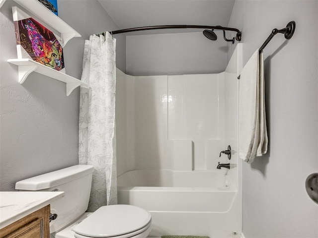 5805 Marblewood Dr, Oklahoma City, OK 73179 - full bath featuring shower / bathtub combination with curtain and vanity