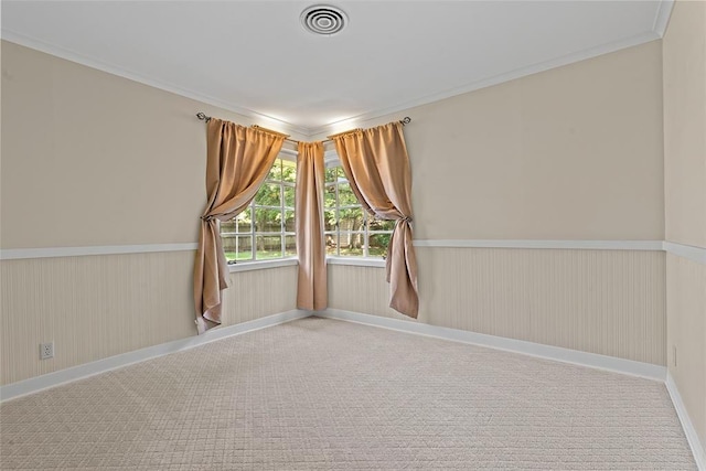 1616 SW 6th Ave, Ardmore, OK 73401 - spare room with crown molding and carpet floors