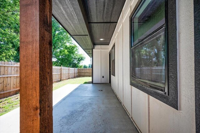 1435 NE 27th St, Oklahoma City, OK 73111 - fenced backyard featuring a patio area